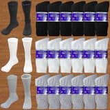 Wholesale Bulk Mens Diabetic Crew Socks Health Circulatory Size 9-11,10-13,13-15 from PremiumBrandGoods