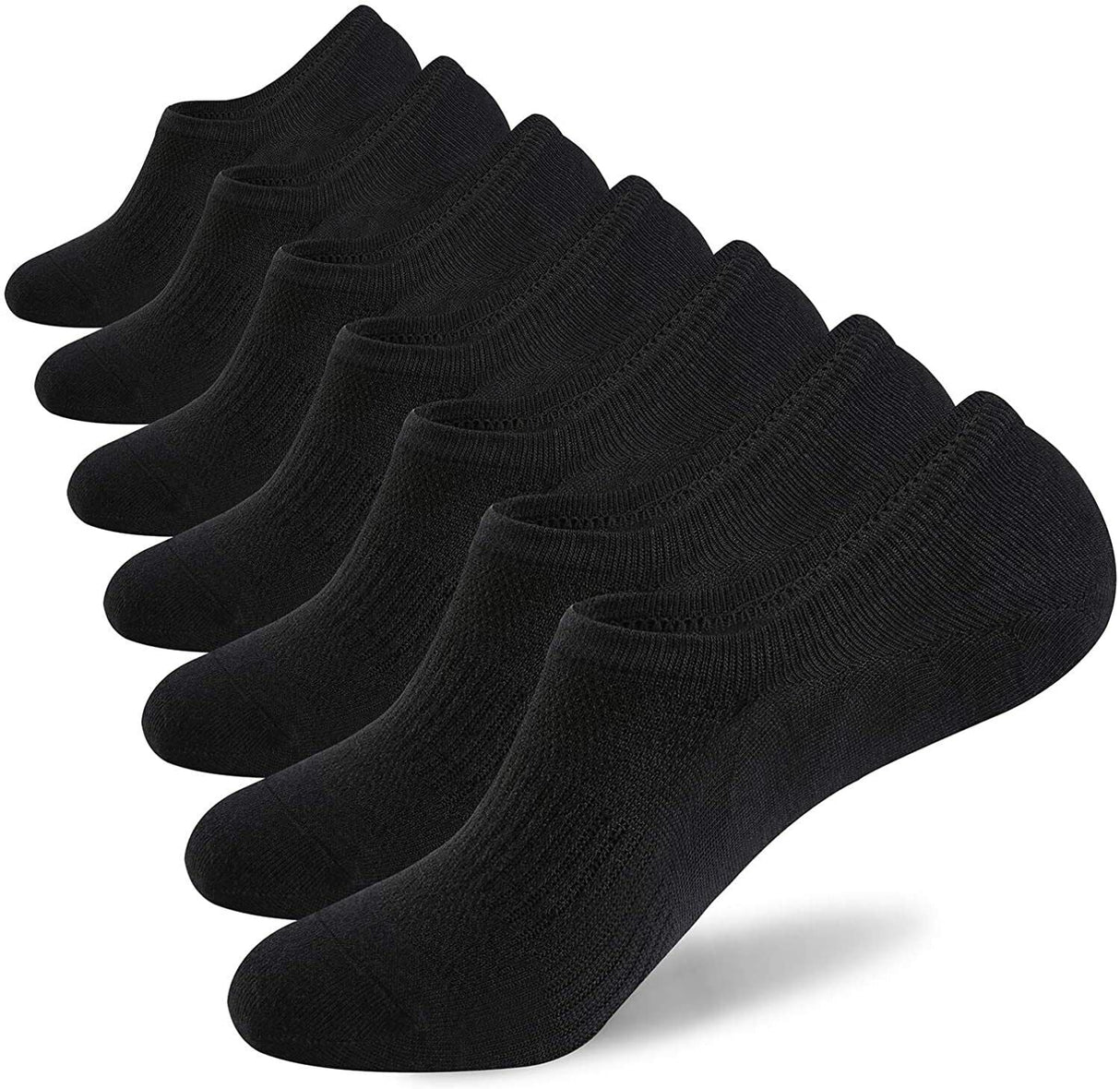3-12 Pairs Mens No Show Invisible Nonslip Loafer Solid Boat Cotton Low Cut Socks from PremiumBrandGoods