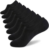 3-12 Pairs Mens No Show Invisible Nonslip Loafer Solid Boat Cotton Low Cut Socks from PremiumBrandGoods