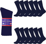Diabetic Socks, Non-Binding Circulatory Cushion Cotton Crew Socks for Men Women from PremiumBrandGoods