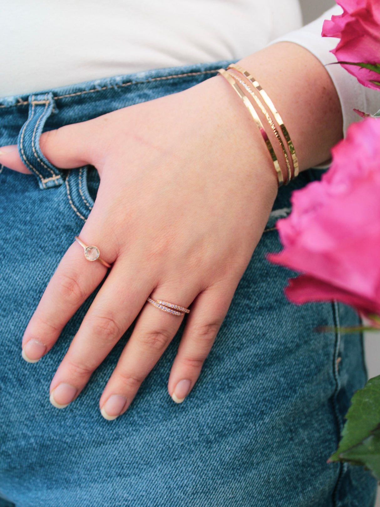 Crossed Branches Cuff Bracelet from Ash & Rose