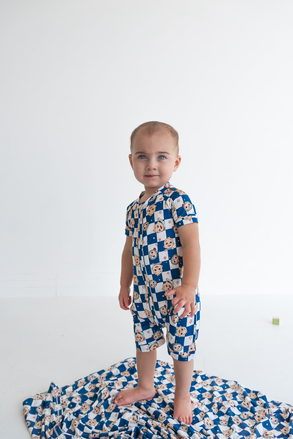 Dream Big Little Co x CoComelon  JJ STARRY NIGHT CHECKERS DREAM SHORTIE from DREAM BIG LITTLE CO