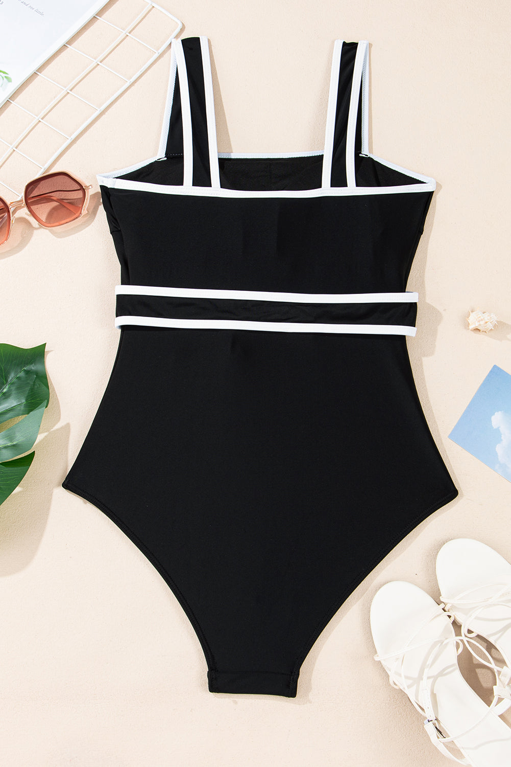 Celine Edge Belted One Piece Swimsuit from Threaded Pear