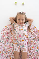 Dream Big Little Co x CoComelon JJ RAINBOW CHECKERS DREAM SHORT SET from DREAM BIG LITTLE CO