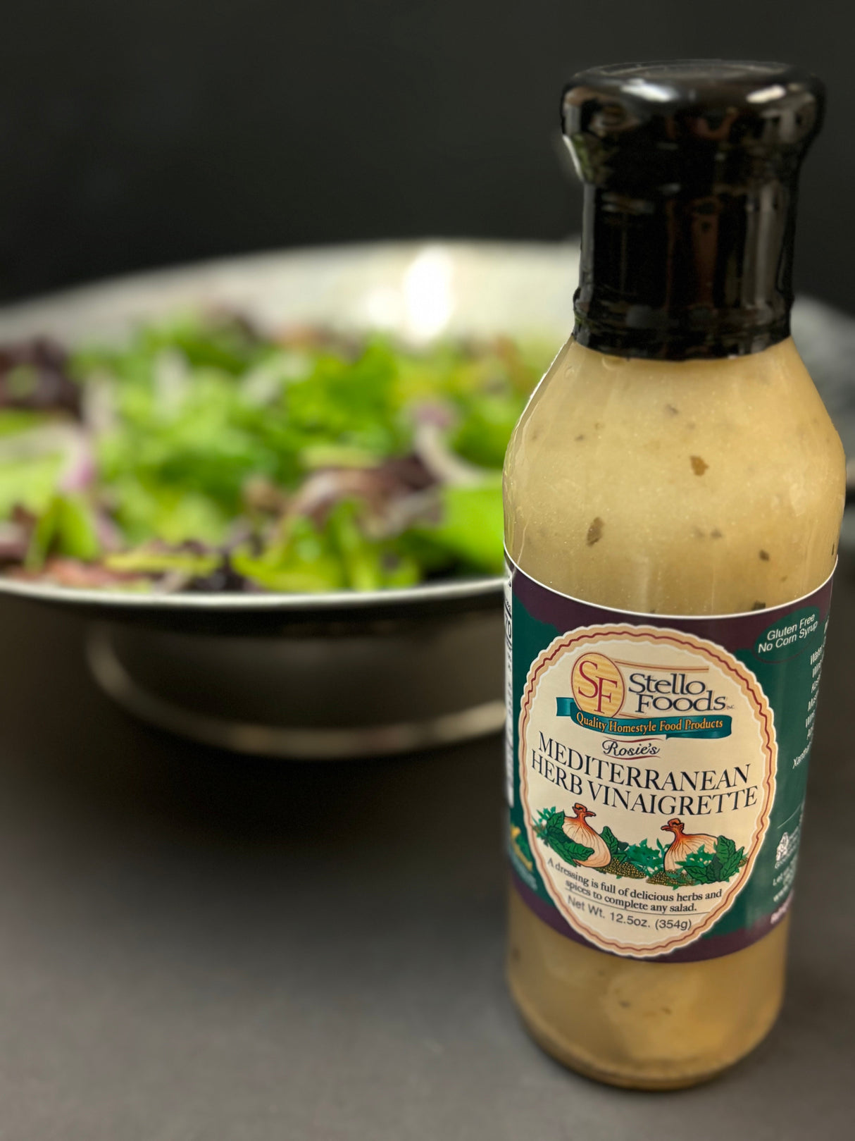 Stello Foods - Rosie's Mediterranean Herb Vinaigrette 12.5 oz from Stello Foods