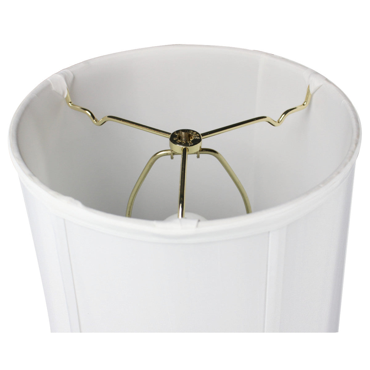 White Linen 10x12x12 Fabric Drum Lampshade From LampsUSA