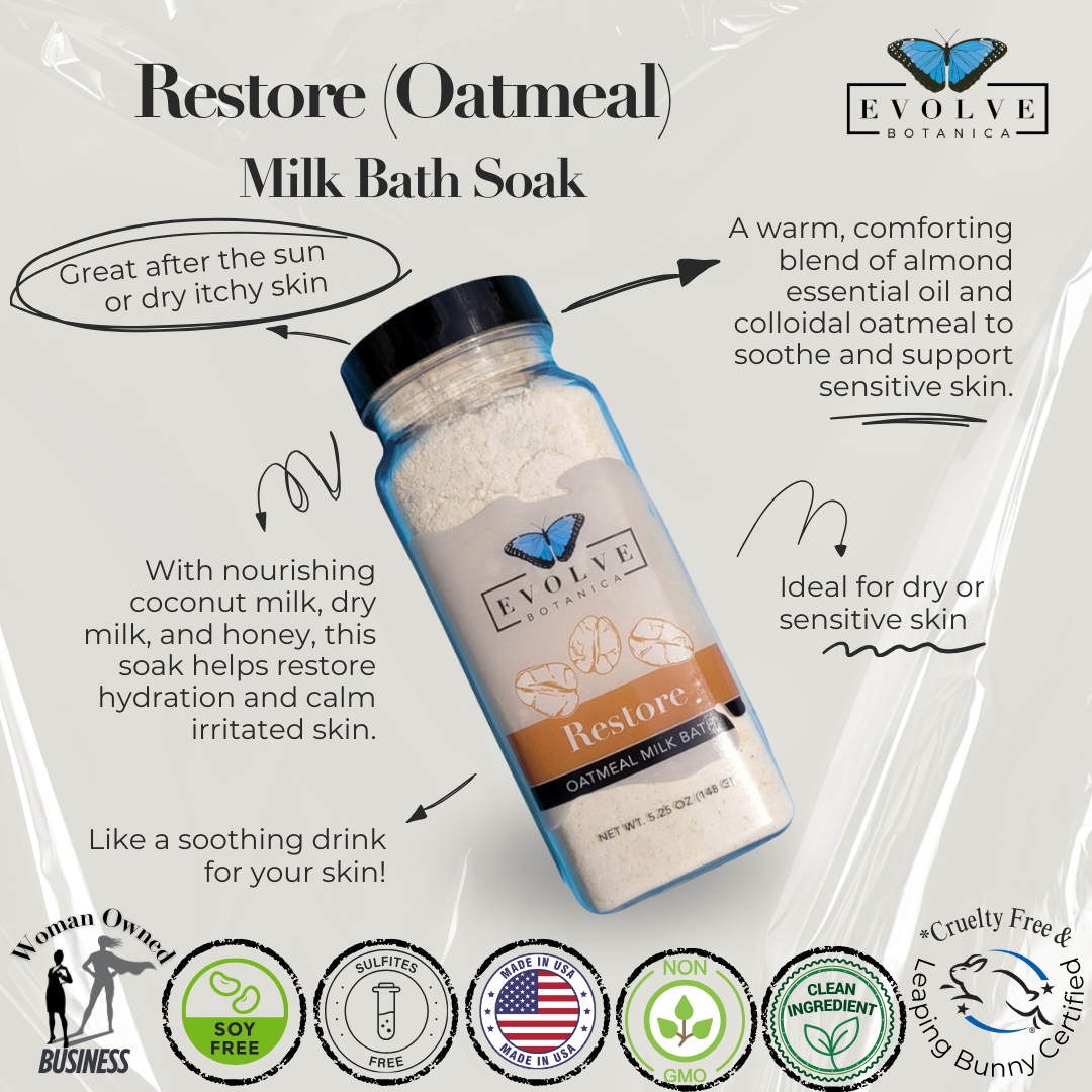 Milk Bath - Restore (Oatmeal) from Evolve Botanica