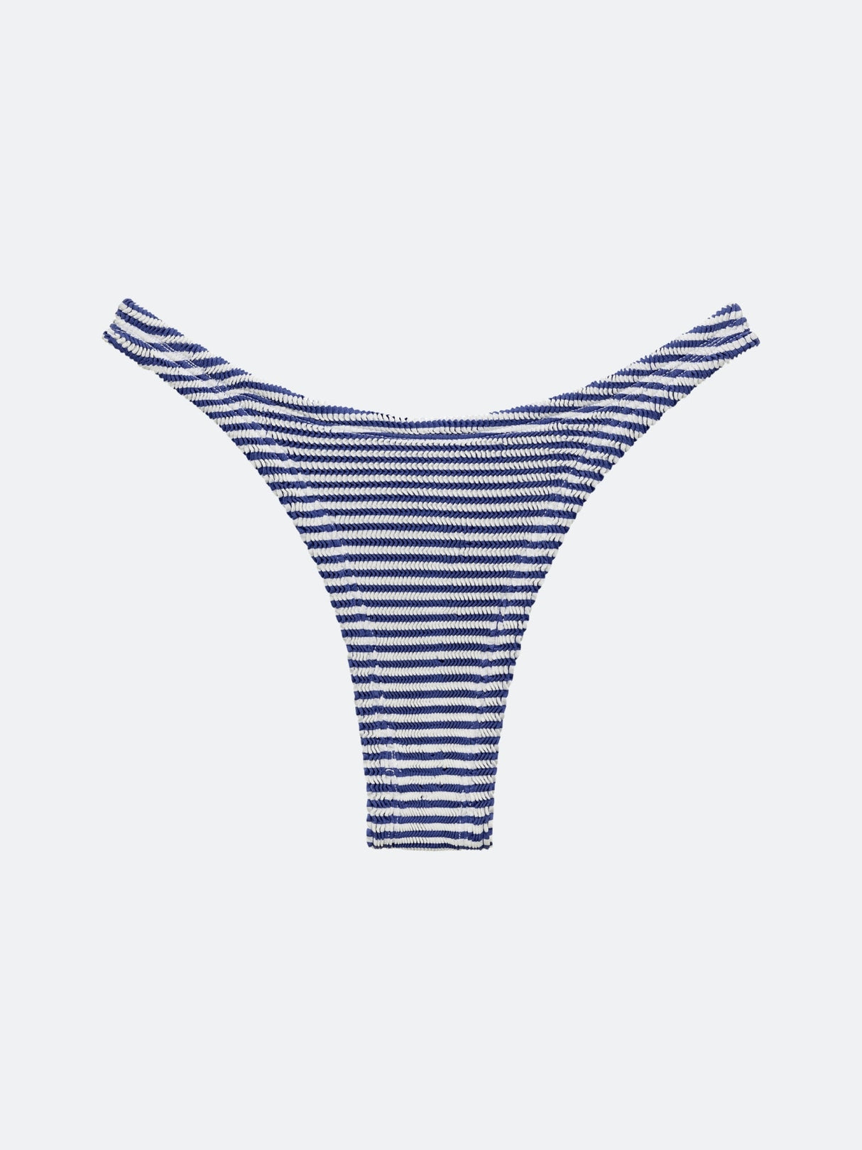 BALBOA BIKINI BOTTOM - BLUE STRIPED From ELYSIIAN