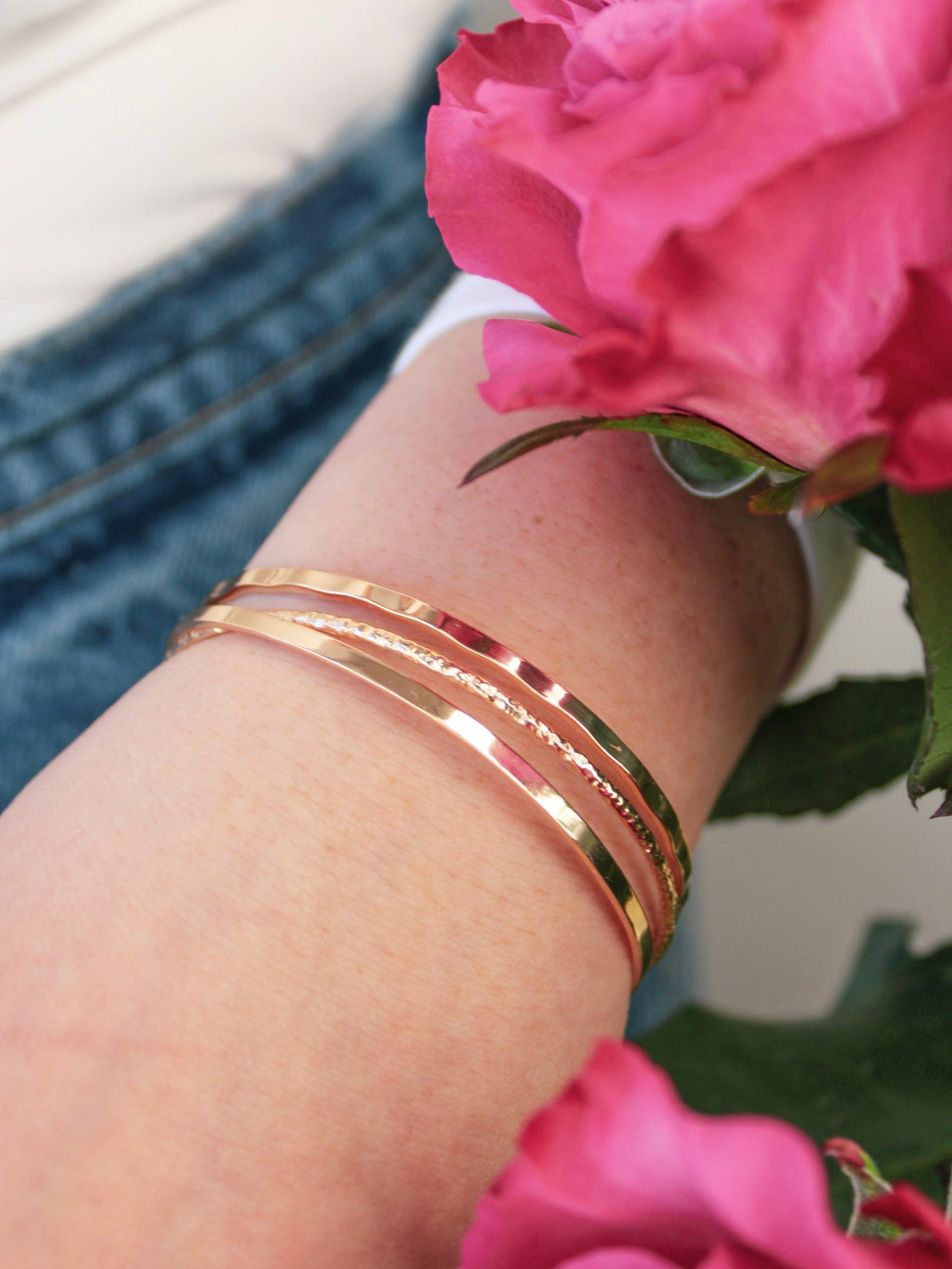 Crossed Branches Cuff Bracelet from Ash & Rose