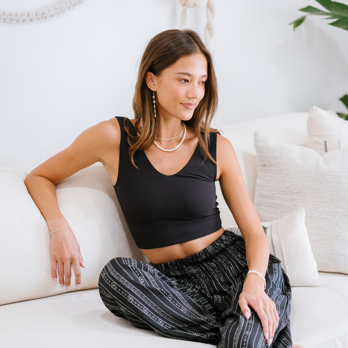 Onyx Restore Ribbed Tank from LotusAndLuna