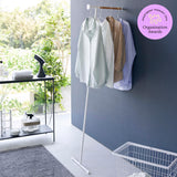 Leaning Clothes Hanger (64" H)  - Steel + Wood from Yamazaki Home