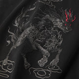 Gallant Lion Embroidery Tee from Niepce Inc