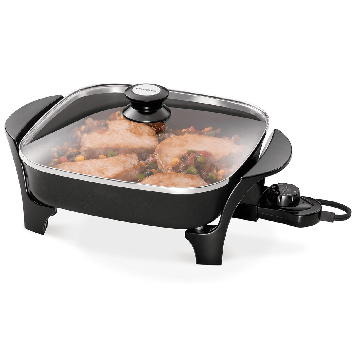 Presto 11" Diamond Coat Electric Skillet with Glass Lid from Jupiter Gear Home