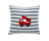 Fire Truck 10" Pillow from Melange Collection