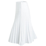 MM SUMMER PLEATED SKIRT- PURE WHITE. From Mia Mod