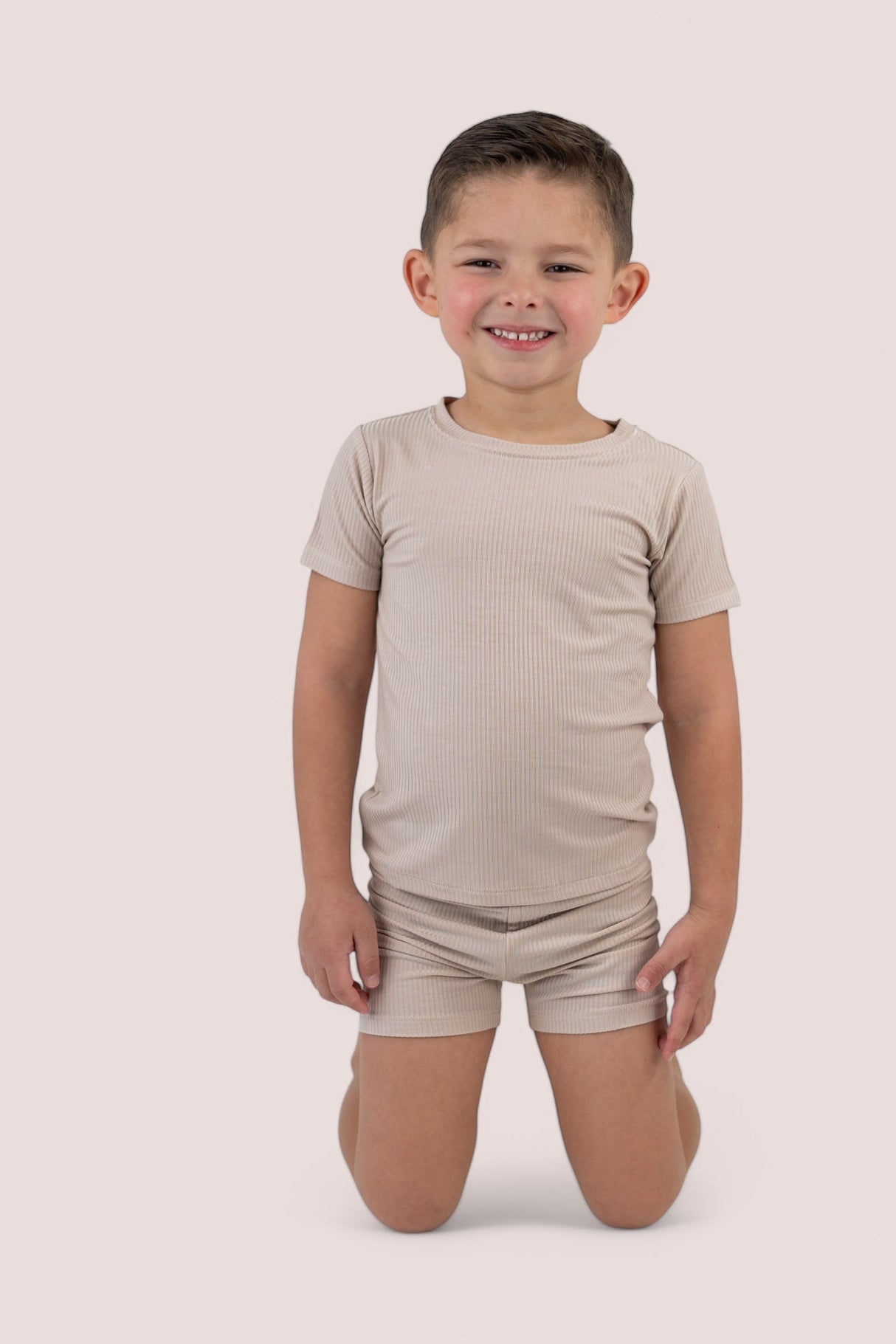 TOTALLY TAN RIB DREAM SHORT SET from DREAM BIG LITTLE CO