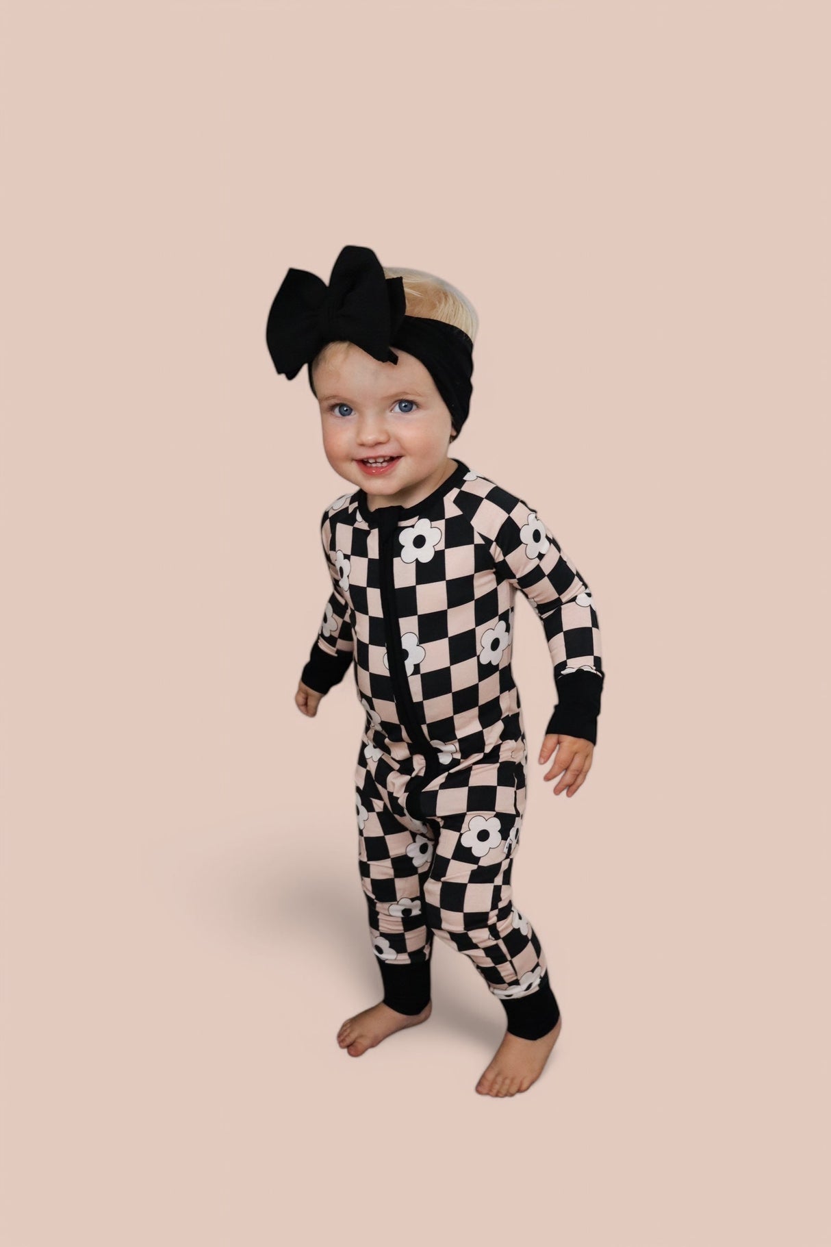 RETRO DAISY CHECKS DREAM ROMPER from DREAM BIG LITTLE CO