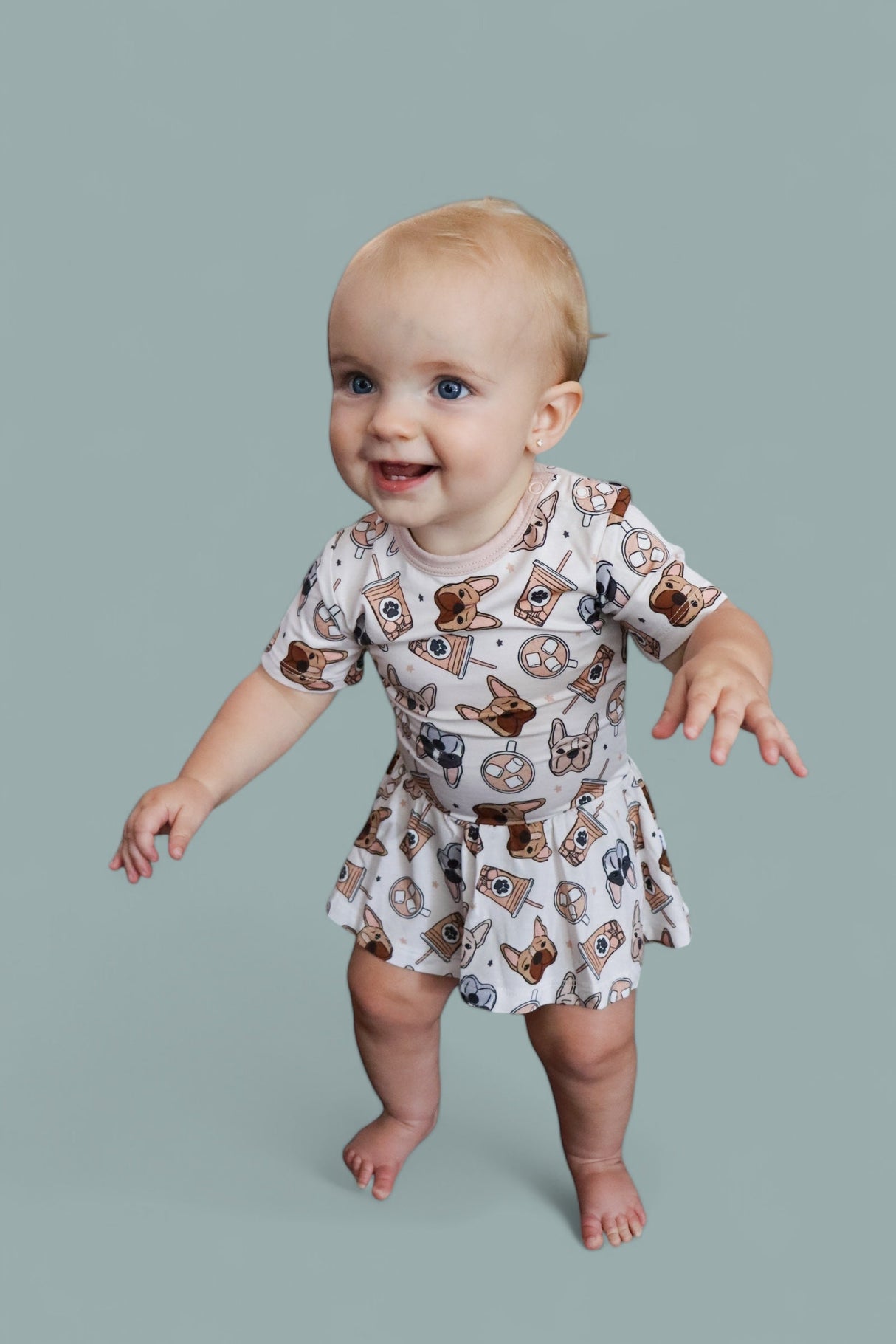 EXCLUSIVE PUP CUPS DREAM BODYSUIT DRESS from DREAM BIG LITTLE CO