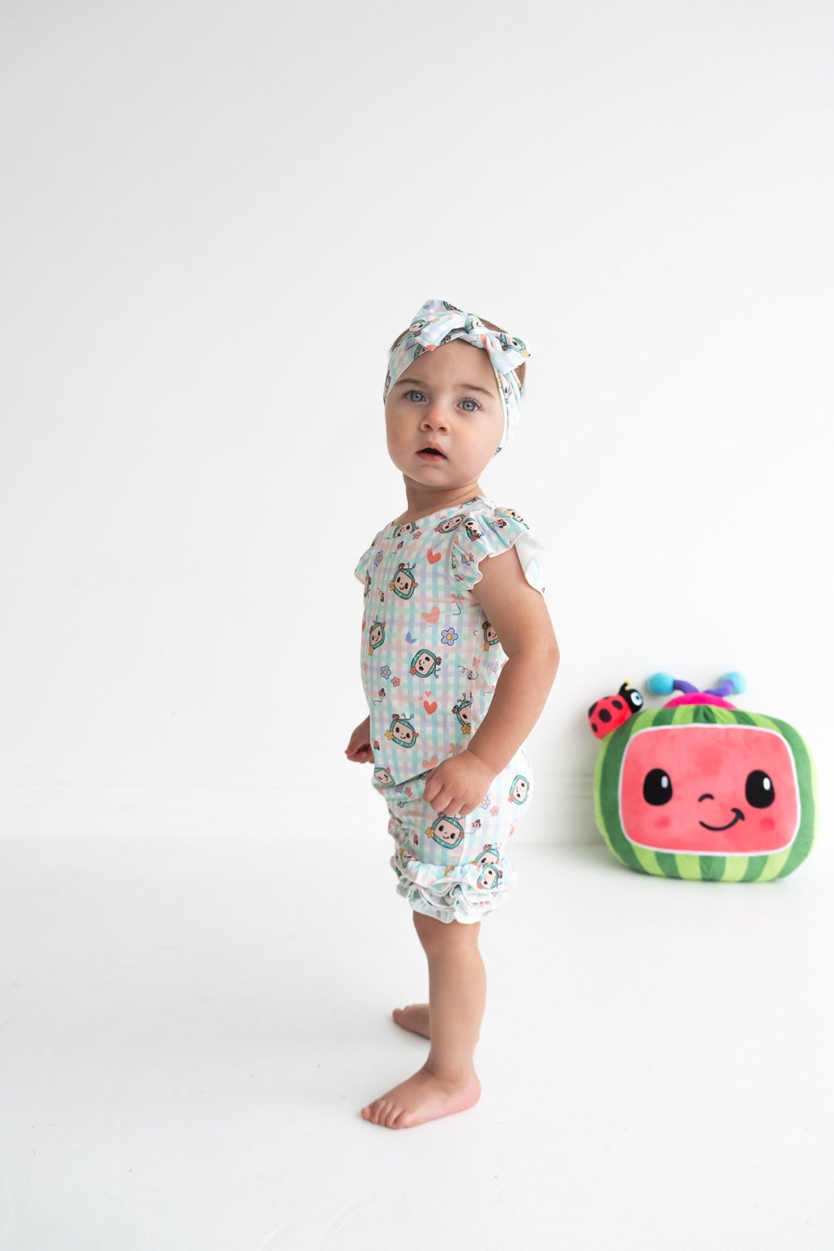 Dream Big Little Co x CoComelon SPRINGTIME MELON DREAM CAP SEEVE TOP from DREAM BIG LITTLE CO