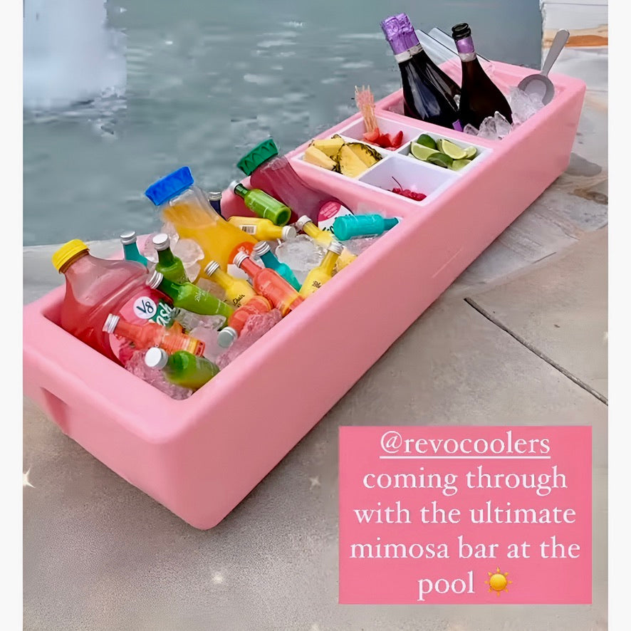 REVO Party Barge Cooler™ | Pink Coral From REVO COOLERS, LLC