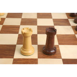 Botvinnik Flohr-II Soviet 1935 Chess Pieces Only Set -Golden Rosewood- 4.4" King From Royal Chess Mall