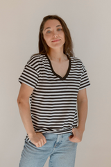 V-Neck Full Zip Breastfeeding Tee From Movemama
