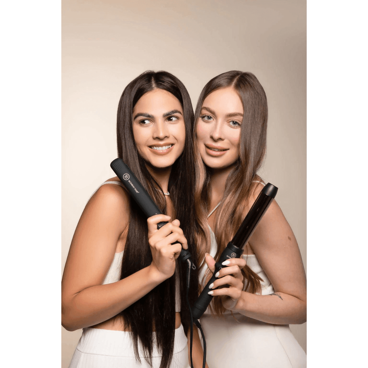 Rose Gold Flat Iron (1") from BOMBAY HAIR
