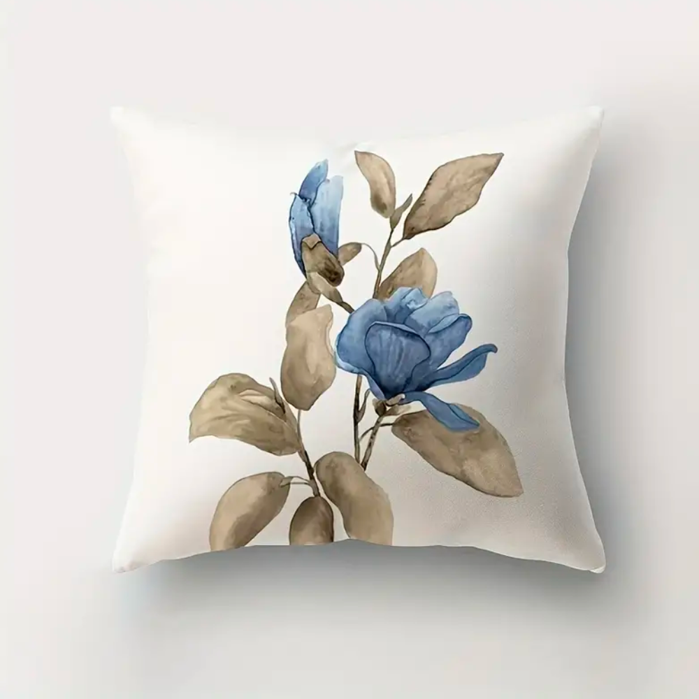 Blue Flowers Cushion Covers from Moderny