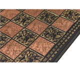 Brass 12" Metal Luxury Chess Pieces & Board Set- French Staunton -Copper & Black From Royal Chess Mall