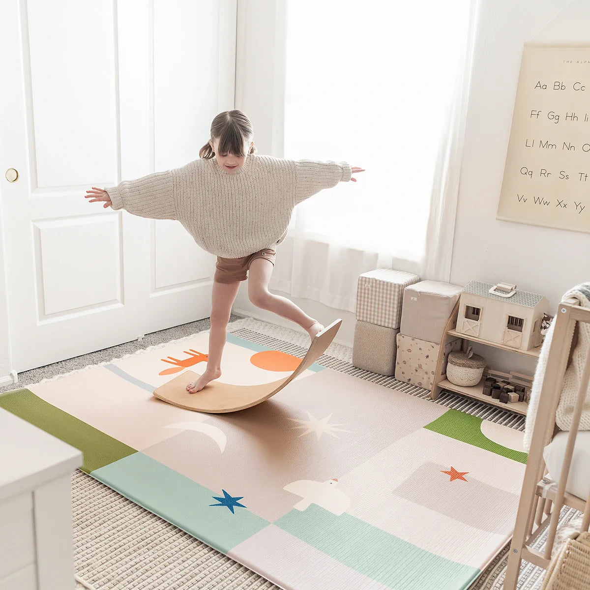 Tiny Land® Double-Sided Baby Playmat Forest Track Wonder From Tiny Land