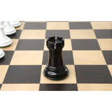 Soviet Reproduced 1940s' Chess Set- Chess Pieces Only - Black and White Lacquer Boxwood From Royal Chess Mall