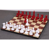 Jacques Cook Staunton Collectors Chess Set- Chess Pieces Only 1849  - Red & White - 3.75" From Royal Chess Mall