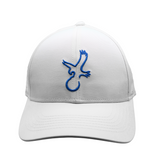 White/Blue Eagle Performance Hat from Talon Golf LLC