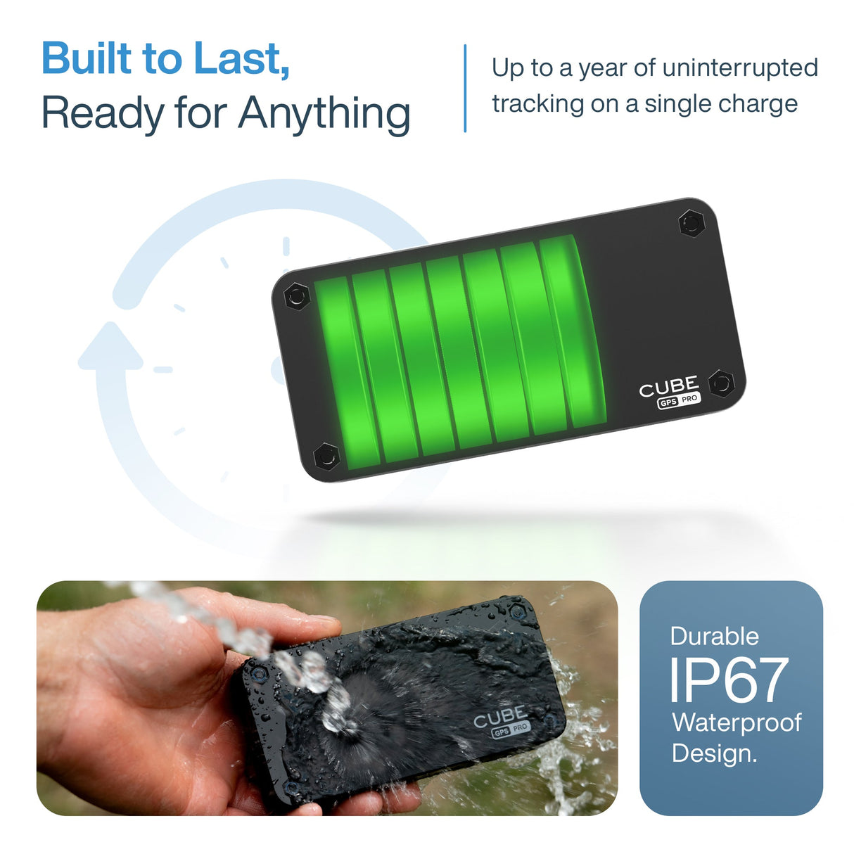 Cube GPS PRO Tracker: Magnetic GPS Tracker | 1 Year Battery Life | 4G LTE | Real-Time Tracking from Cube Tracker