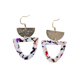Irene Earrings - Marble Confetti from from Spiffy & Splendid