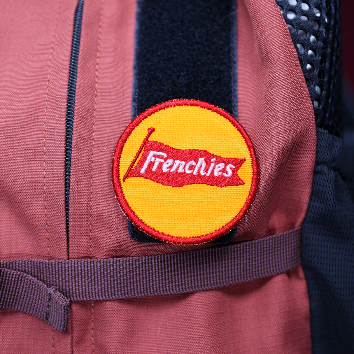 Frenchie Mustard Logo Patch from K9 Sport Sack