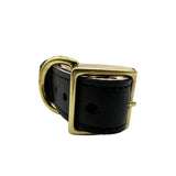 Plain Leather Dog Collar from Bonne et Filou
