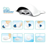 StopShroom (White) Universal Stopper Cover for Bathtub, Bathroom, and Kitchen Drains from TubShroom.com