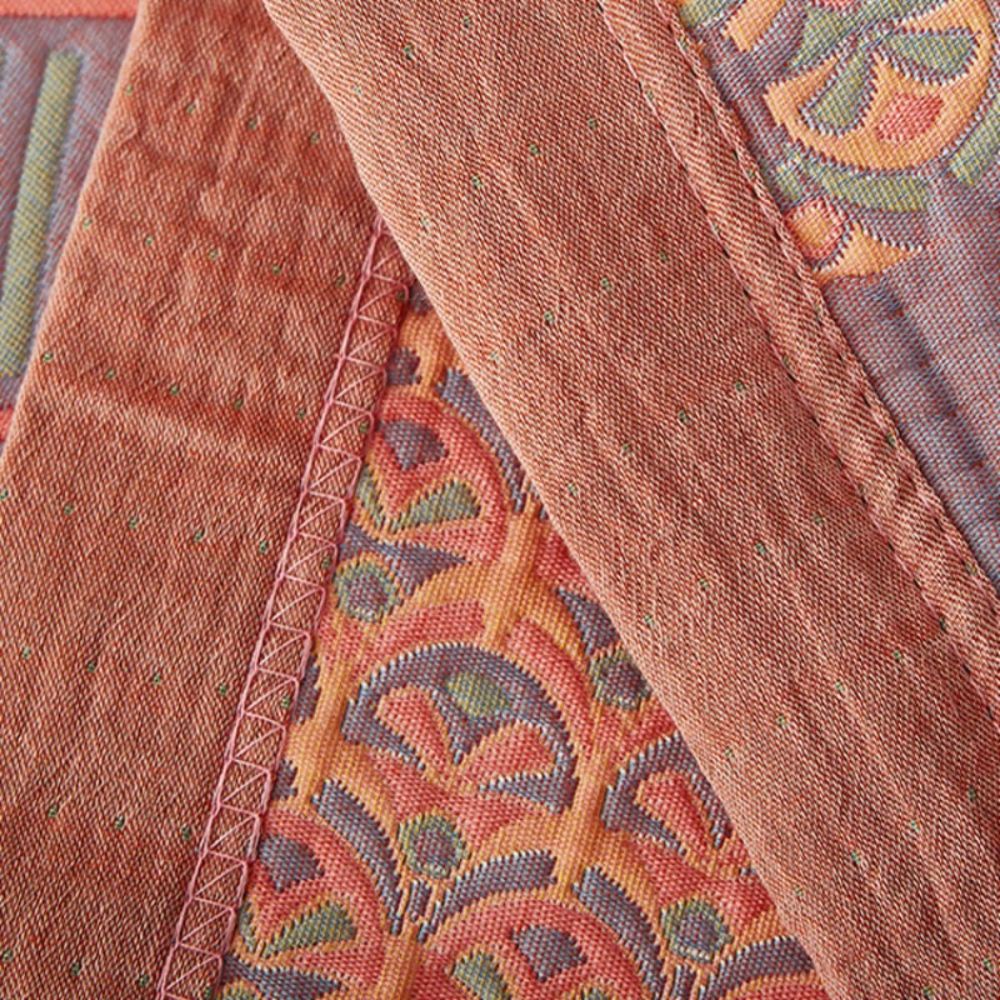 Reversible Colorful Cotton Square Quilt from Moderny