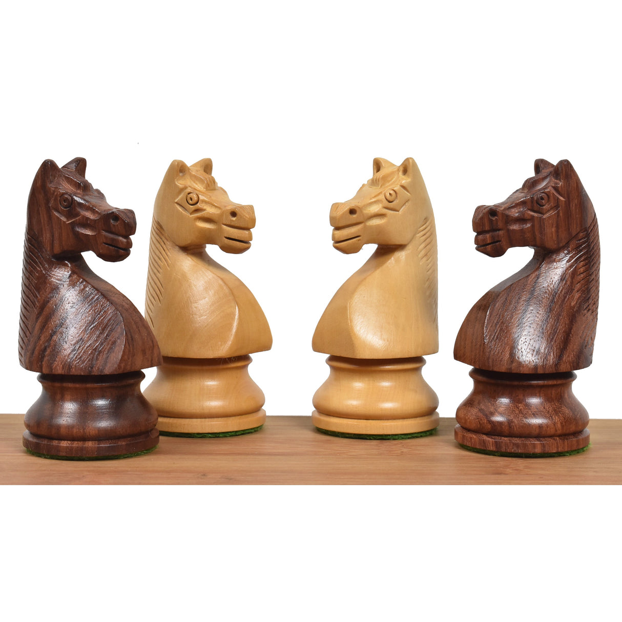 German Collectors' 1920's Chess Set- Chess Pieces Only- Golden Rosewood - 4.1" From Royal Chess Mall