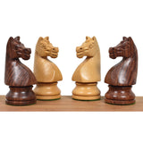 German Collectors' 1920's Chess Set- Chess Pieces Only- Golden Rosewood - 4.1" From Royal Chess Mall