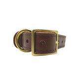 Plain Leather Dog Collar from Bonne et Filou