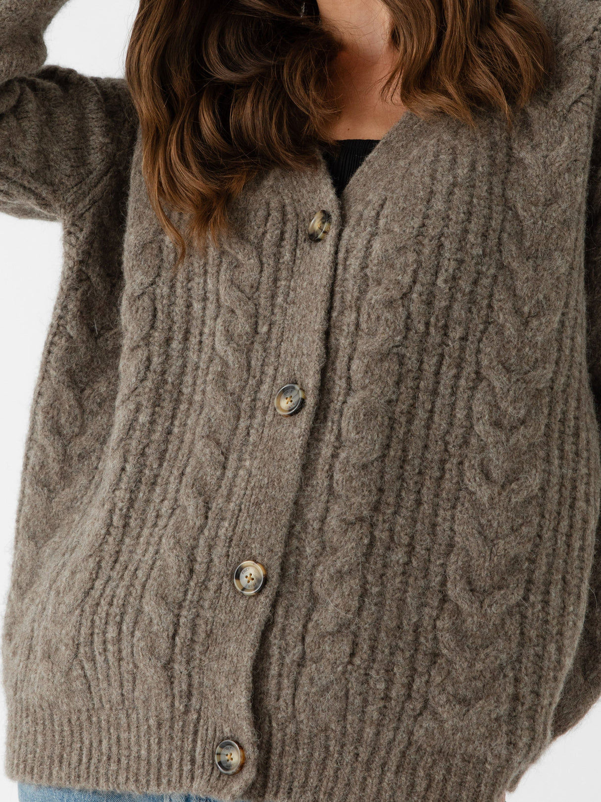 Oversized Cable Knit Cardigan from Cozy Earth