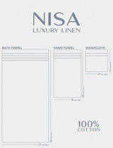 Nisa Luxury Linen 6 Piece 100% Cotton Turkish Bath Towel Set From American Soft Linen