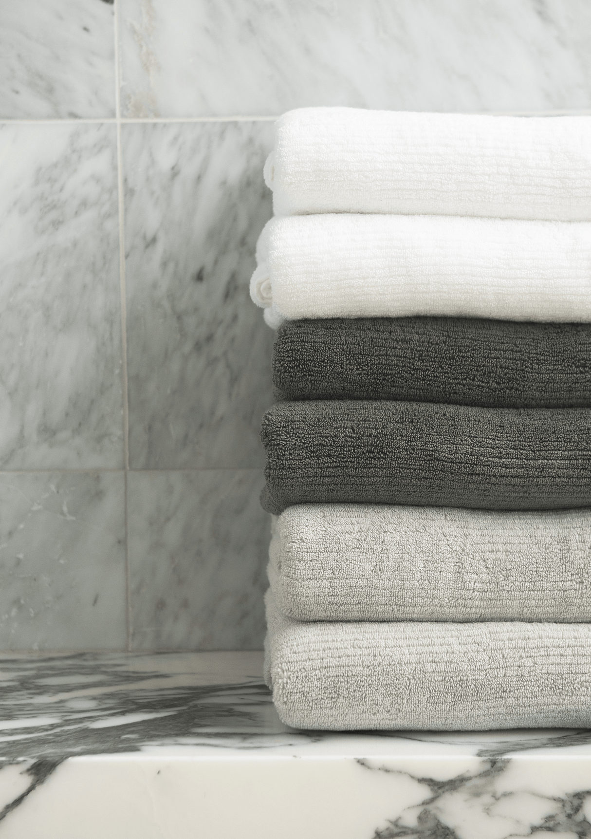 Ribbed Terry Bath Towel Set from Cozy Earth