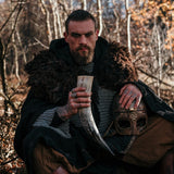 Drinking Horn Set (3) with Iron Stand from Norse Tradesman