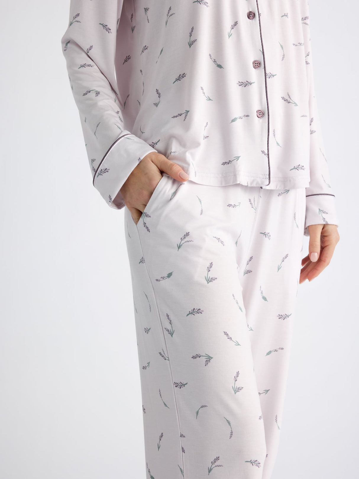 Women's Bamboo Stretch-Knit Long Sleeve Pajama Set from Cozy Earth