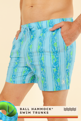 The Conch Shell | Light Blue Retro Ball Hammock® Pouch 5" Swim Trunks from Shinesty