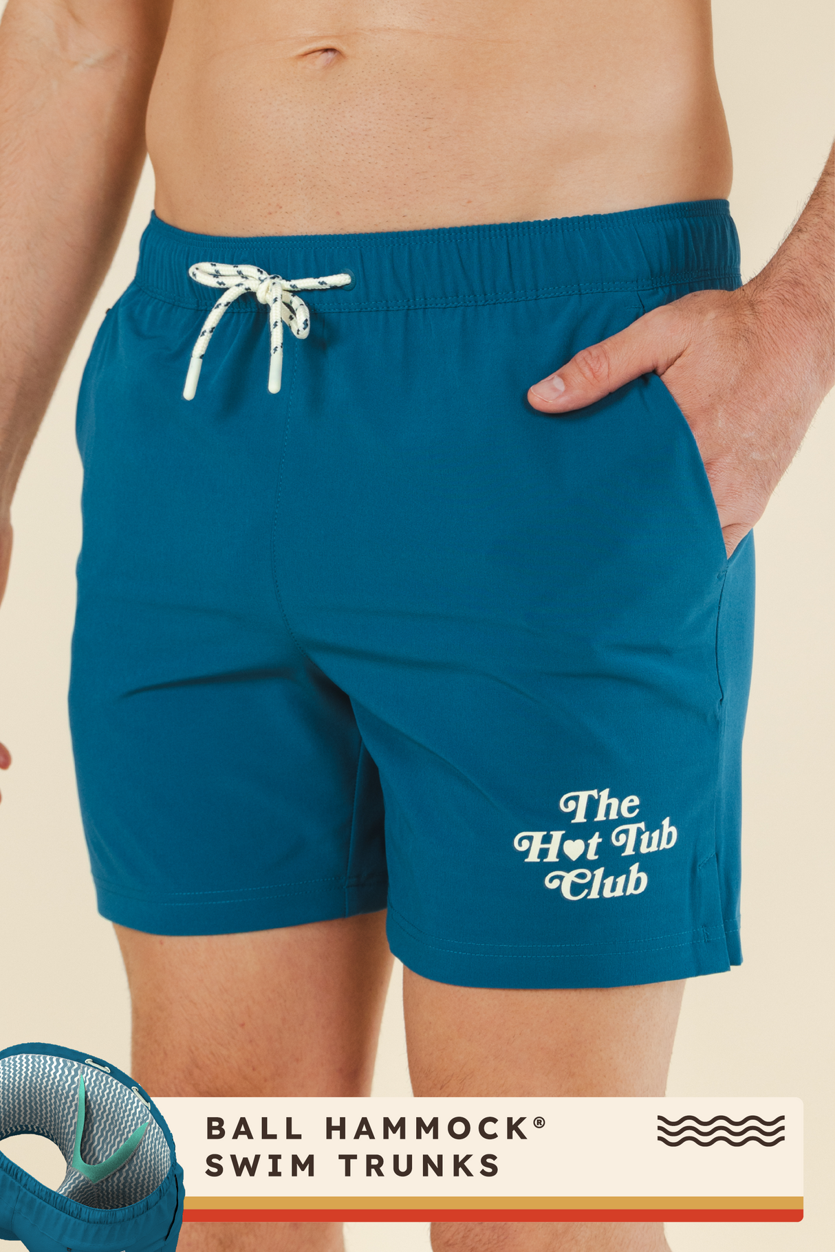 The Lake House | Retro Aztec Ball Hammock® Pouch 5" Swim Trunks from Shinesty