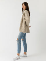 Oversized Cable Knit Cardigan from Cozy Earth
